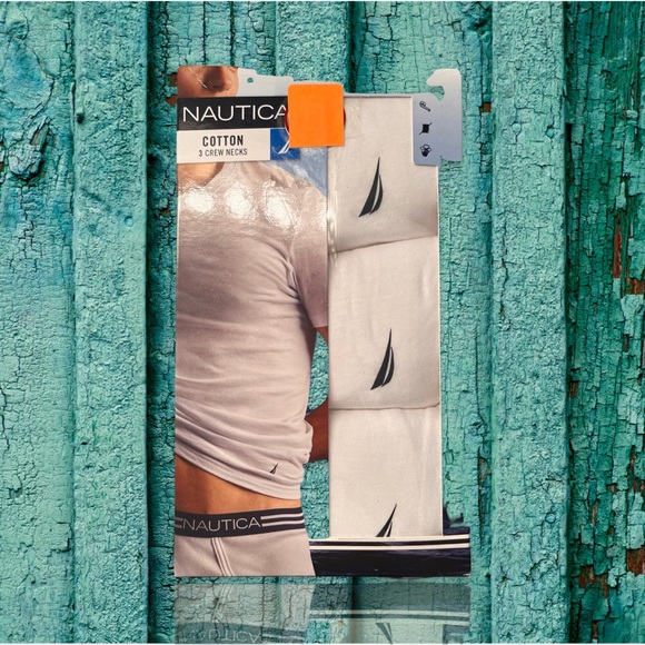Nautica Other - Nautica 3 Pack Crew Neck T-shirts,  White Classic Fit Cotton, size XL